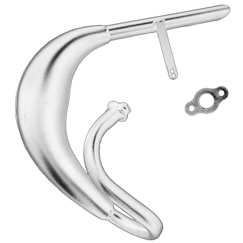 Жировой живот трубы глушитель серебро Подходит для 50cc 80cc велосипед газовый