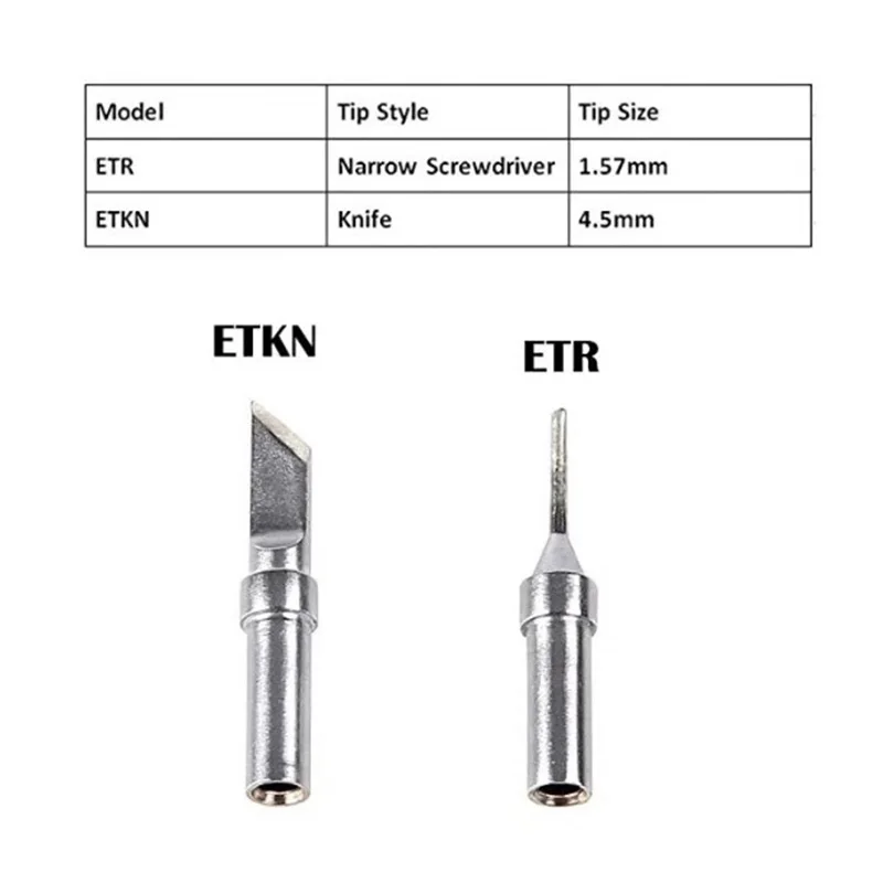 FEORLO 10 шт./лот ETU ETKN ETR ETL ETD ETC ETB ETA ETS ETT для наконечника WELLER свинцовый наконечник