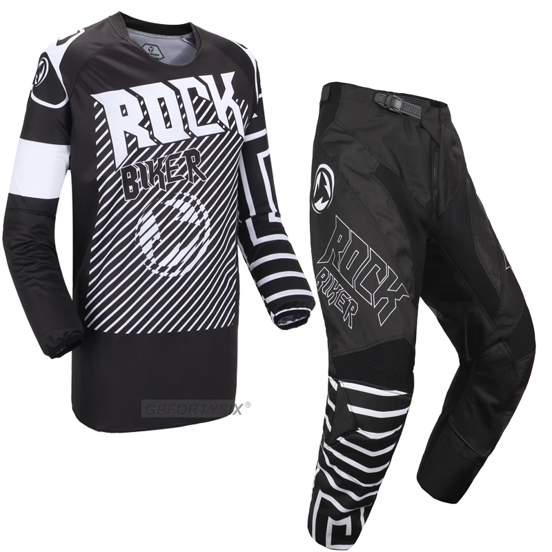 ROCK Байкер Новый мотокросса для футболка и брюки девочек BMX DH MX внедорожный