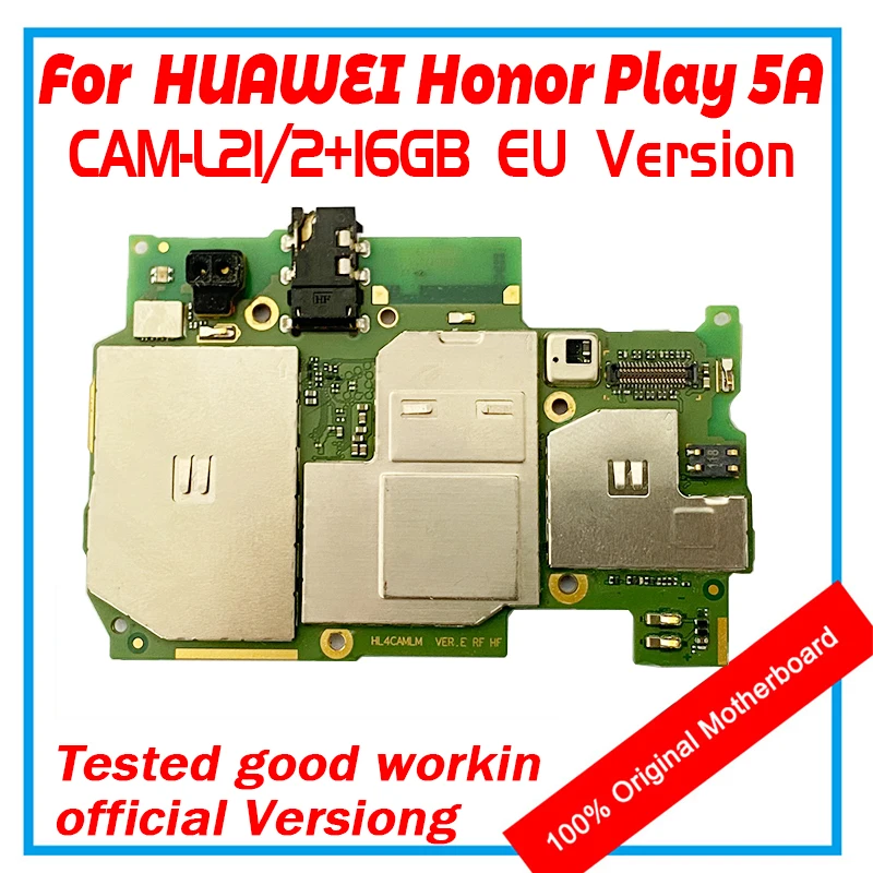 Материнская плата для HUAWEI Honor Play 5A 2 Гб ОЗУ 16 ПЗУ 100% оригинальная логическая EMUI с