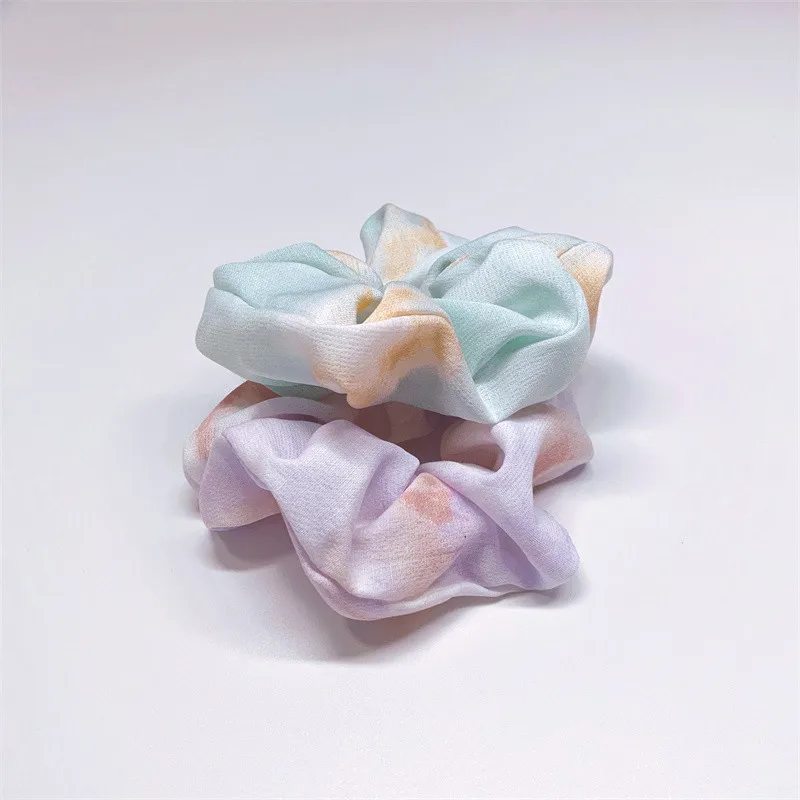 Шифоновые резинки для волос разноцветные |