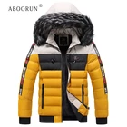 Мужская парка с большим меховым воротником ABOORUN, Повседневная теплая куртка с капюшоном, парка, размера плюс 5XL, зима 2019