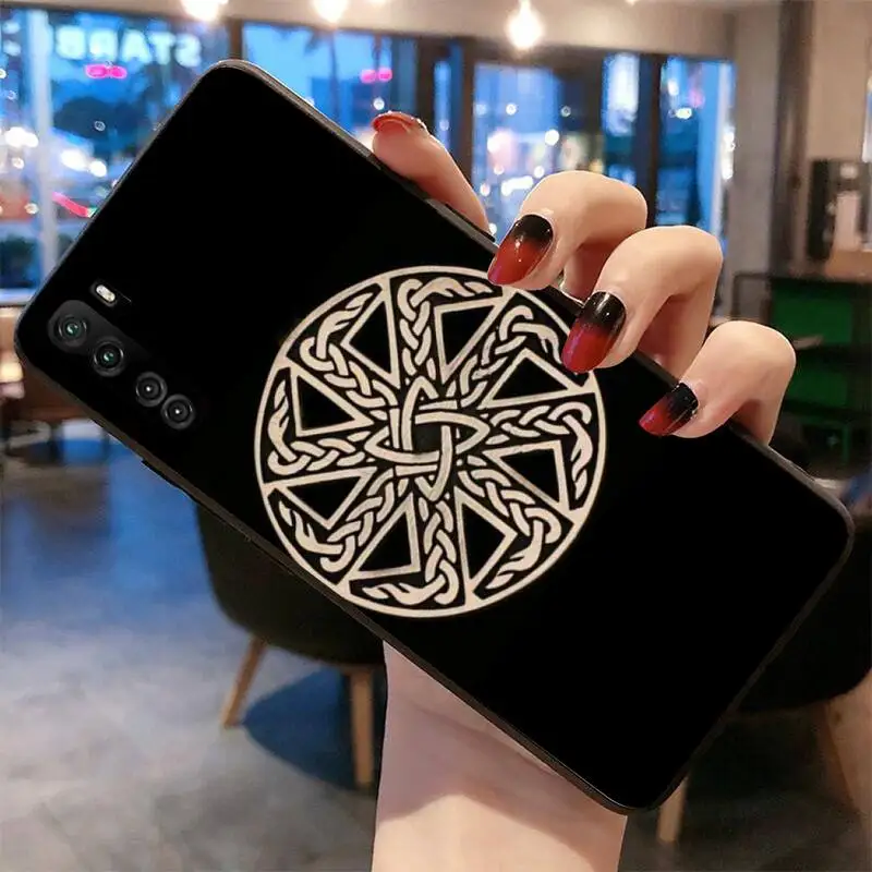 

Slavic symbol Kolovrat Phone Case For Huawei Nova 6se 7 7pro 7se honor 7A 8A 7C 9C Play