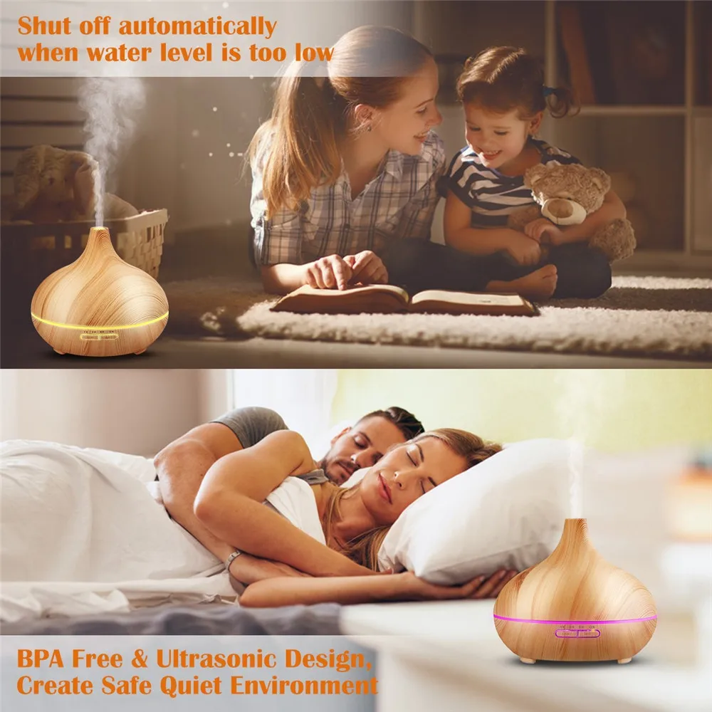 

Humidifier Diffuser Air Humidifier Electric Essential Oil Aromatherapy Diffuser Household Fragrance Purification Sprayer 300ml