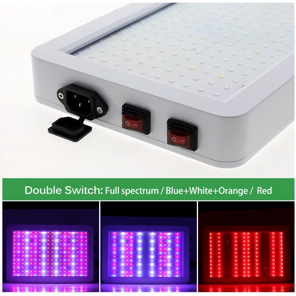 Светодиодный Grow светильник 100W 200W Водонепроницаемый Phytolamp полный спектр 2