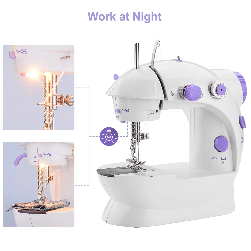 Newly Portable Mini Sewing Machine Crafting Mending with Light for Household | Дом и сад