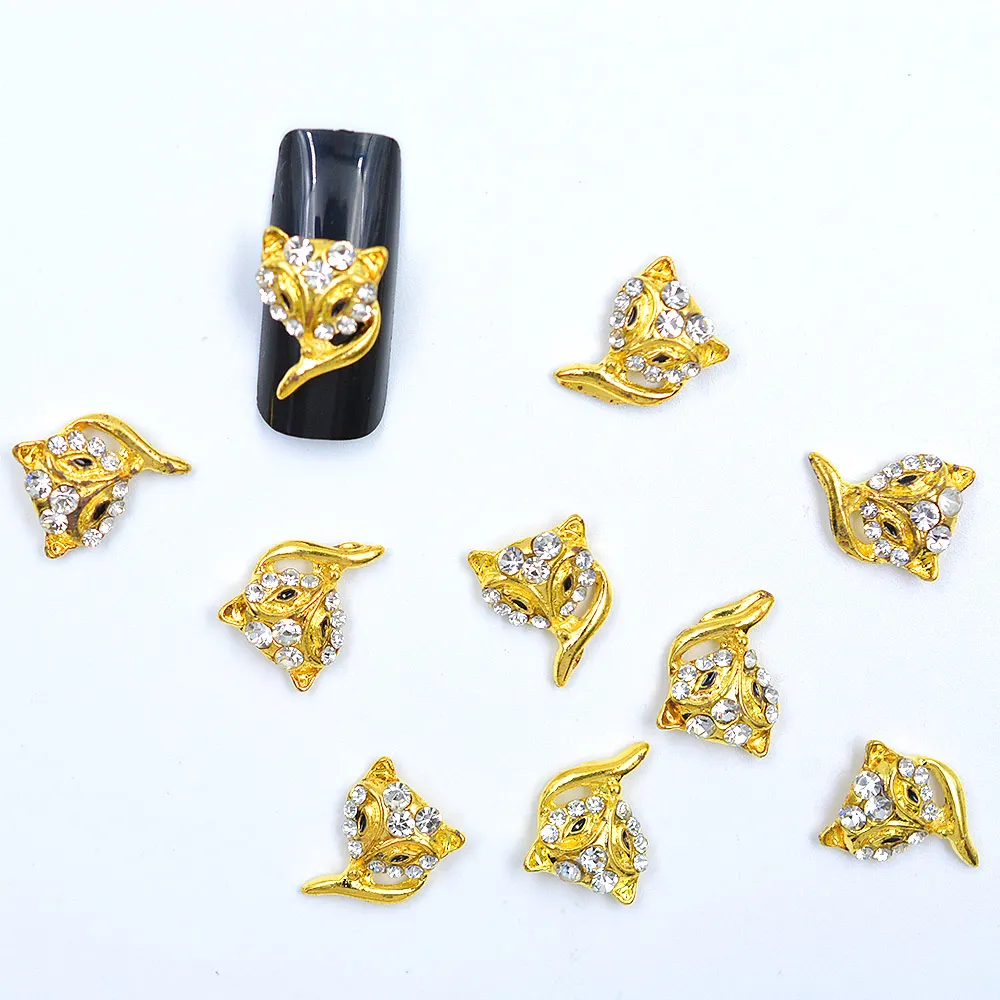 

50pcs/pack DIY Rhinestone Bouquet Crystal Fox Snowflake Diamond Grape Shape Nail Decorations Manicure
