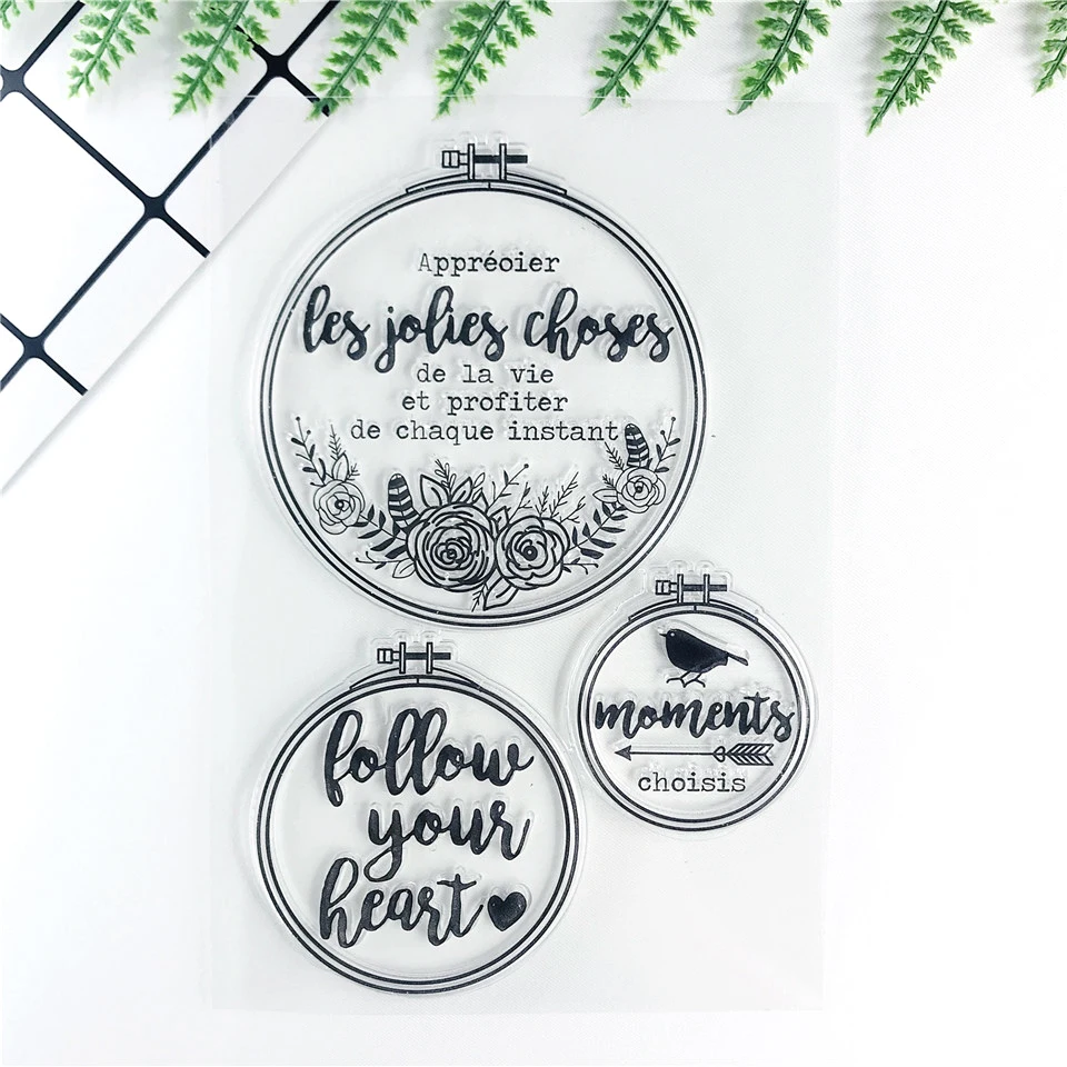 11*16 французские прозрачные силиконовые штампы/печать для