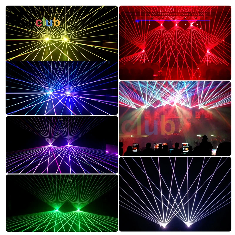 4 шт. 2 Вт RGB анимационный лазерный светильник DMX ILDA интерфейс Dj лазерный проектор/Dj светильник ing/дискотечный лазер/сценический лазерный светильник