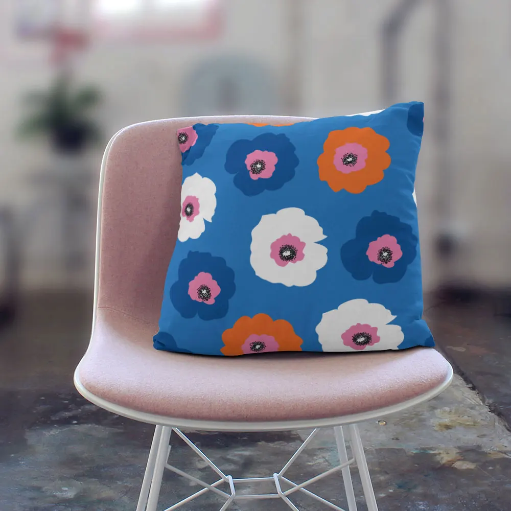 

Простой чехол для подушки с цветочным рисунком, домашний декор, плюшевые наволочки для дивана, растений, стул, декоративные подушки в одном ...