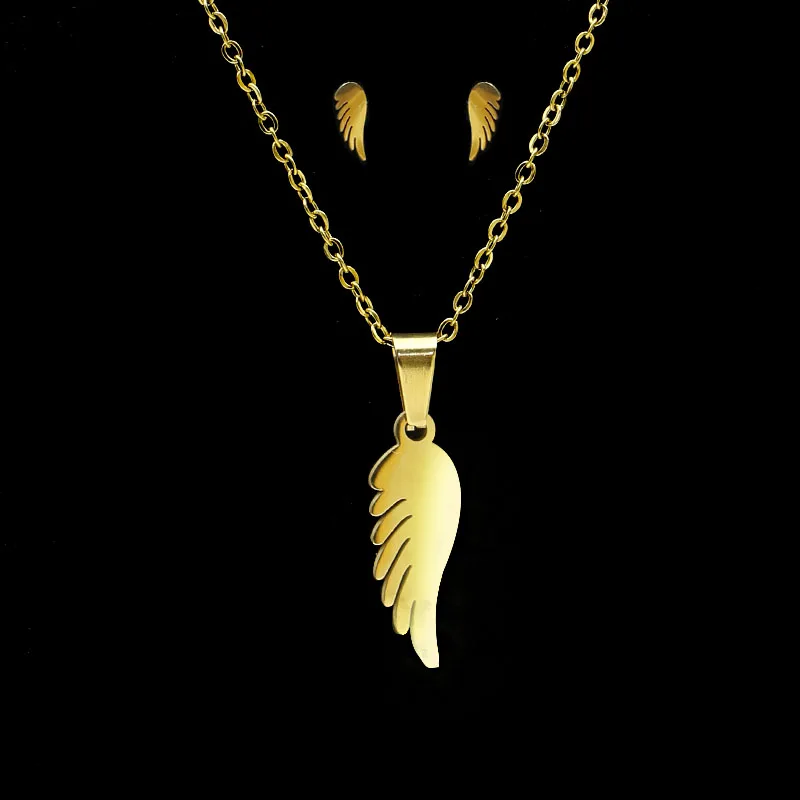 Fengnee ожерелье из нержавеющей стали для женщин ювелирные наборы Bijoux (украшения