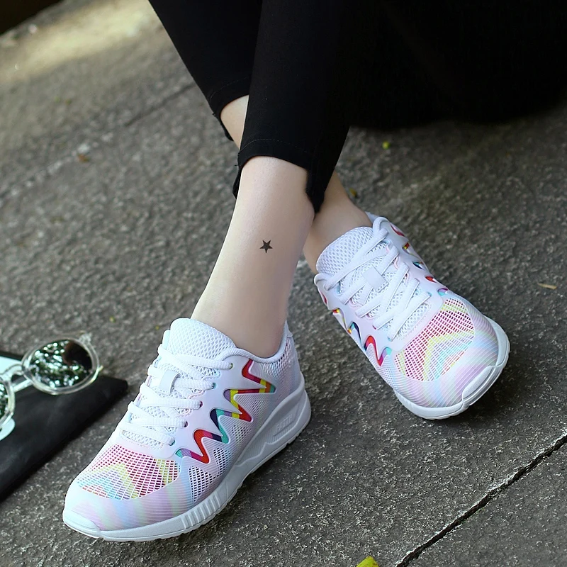 Tenis Mujer 2021 Women Runnigng Shoes High Quality Gym Sports White Female Stability Sneakers Lady Athletic Jogging Trainers