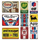 Винтажный настенный постер гаража, металлическая жестяная вывеска, ретро, Марка моторного масла, газа, декоративная металлическая табличка, настенная наклейка, домашний декор