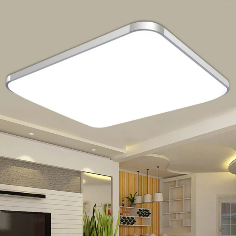 

Modern Household LED Ceiling Lamp White Light Lamp 18W 24W 36W 48W Acrylic Square Energy-saving Bedroom Living Room Study Lamp