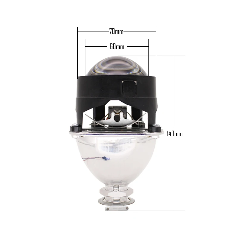 TAOCHIS 2 5 MINI H1 линзы проектора Bi xenon защитная маска черного цвета Хромированный Цвет