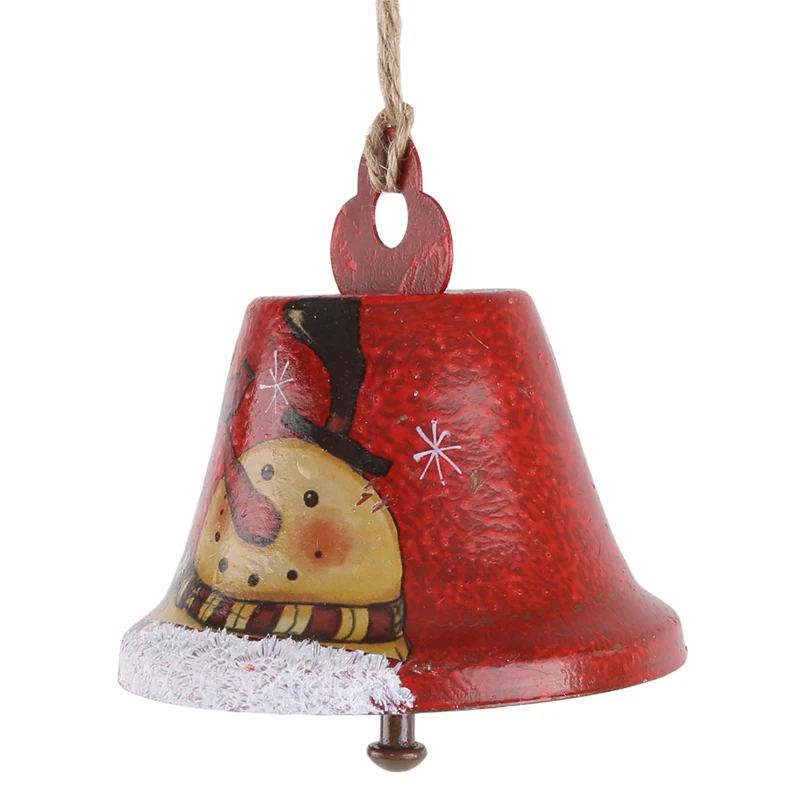 Рождественские украшения Санта Клаус колокольчики кованого железа окрашенная