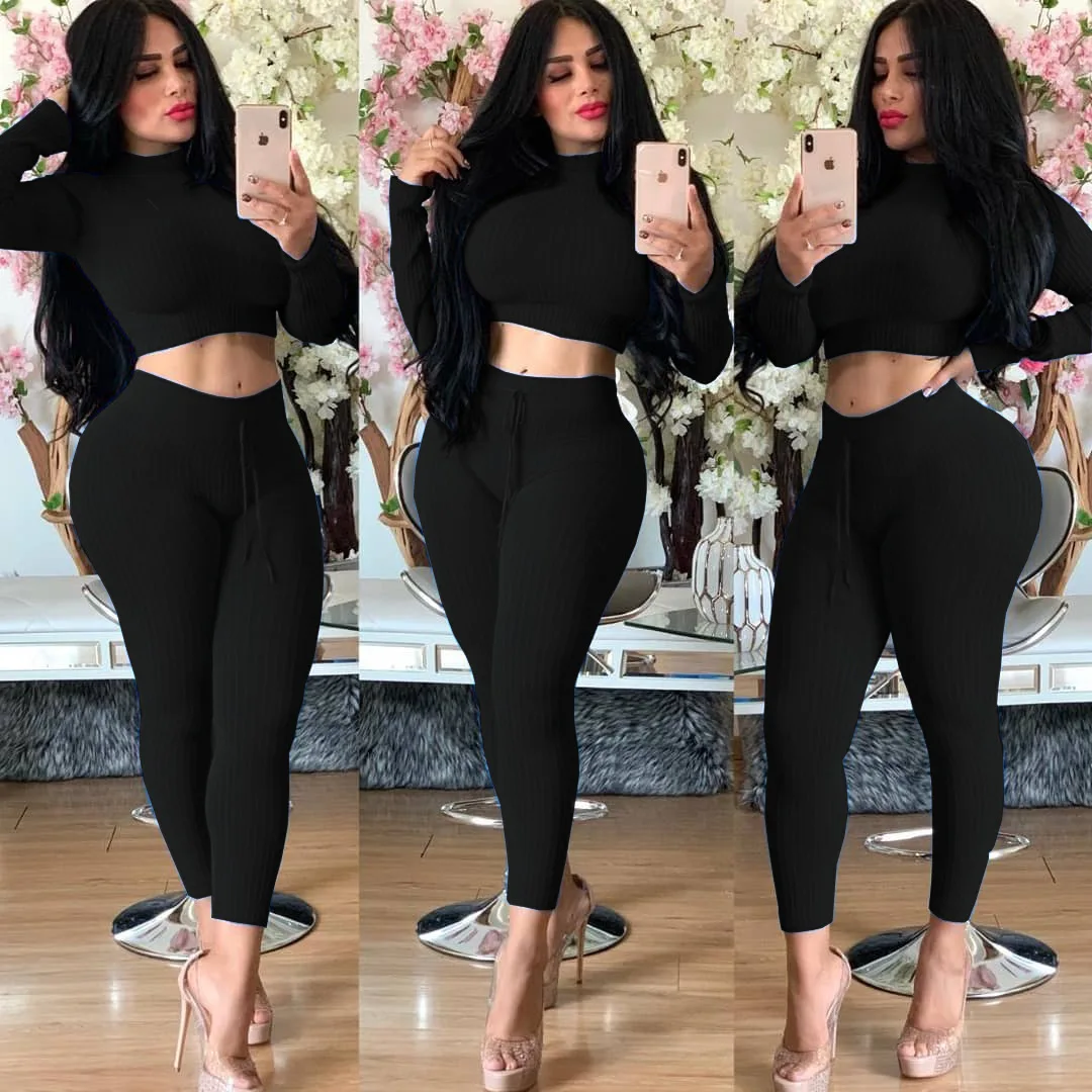 

ChocoMist Two-piece Sexy Skinny Nightclub Two-piece Pant Set YT3171