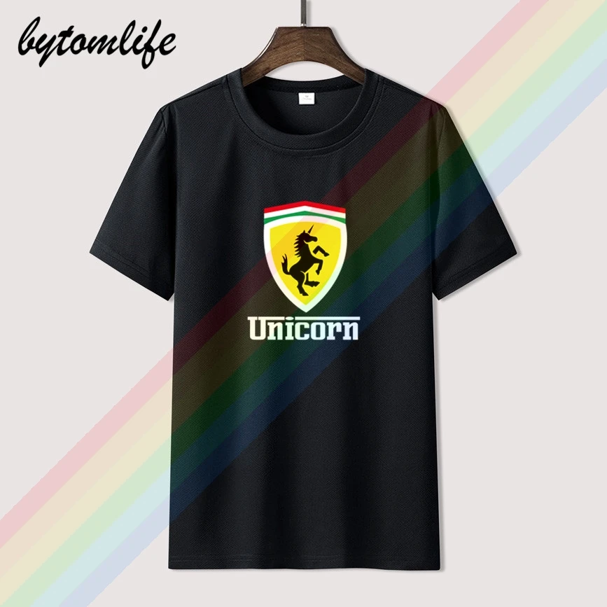 Новинка 2021 модная футболка FERRARI для мужчин лимитированный выпуск Мужская черная