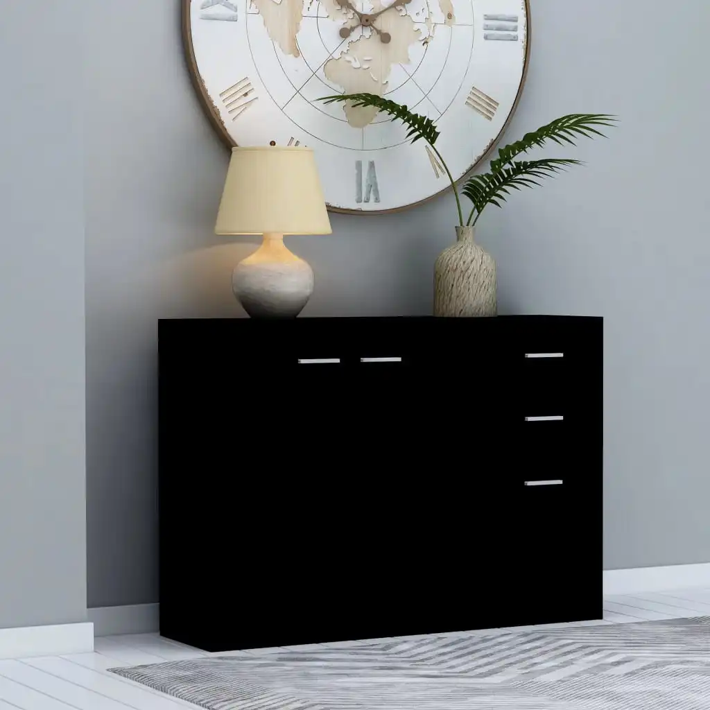 

Sideboard Black 41.3"x11.8"x29.5" Chipboard