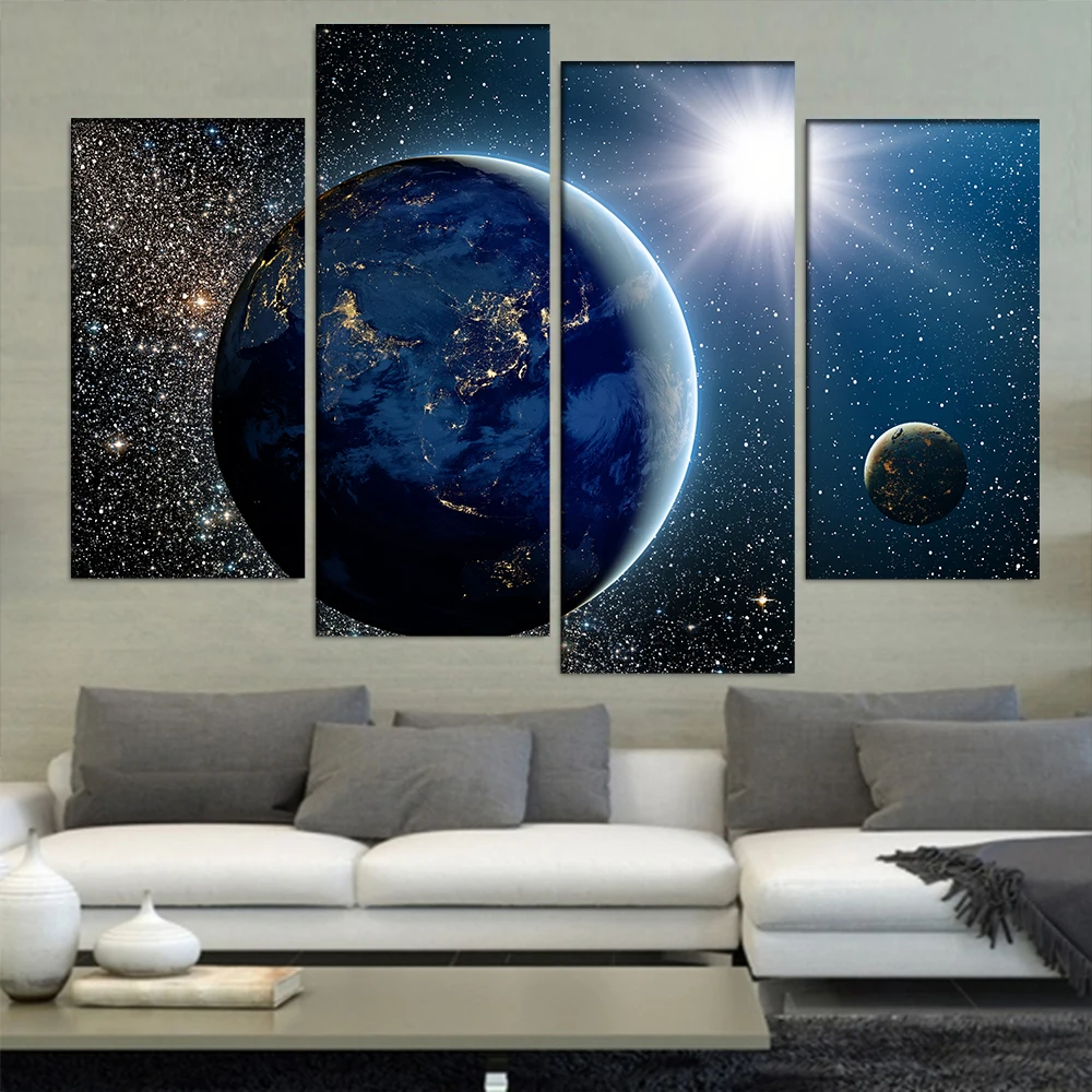 Космическое пространство земля космонавты галактика Венера Расслабляющая Луна