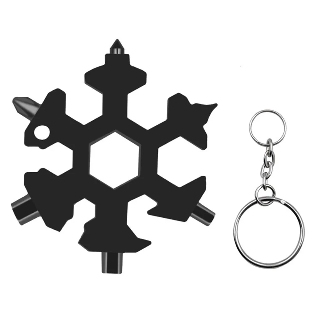 

18 In 1 Multifunction Tool High Carbon Steel Screwdriver Hex Snowflake Wrench Fashion Opener Portable Outdoor Tools