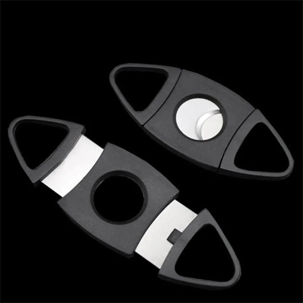 

Portable Stainless Steel Blade Pocket Cigar Cutter Scissors Shears with Plastic Handles Smoking Tool Accessories