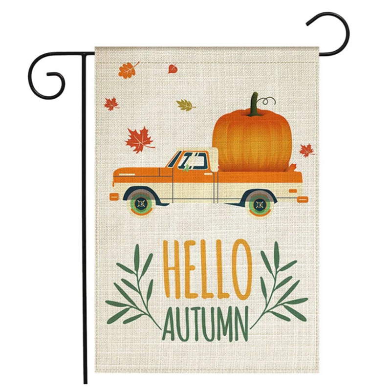 Модный Рождественский флаг с буквенным цветочным принтом Садовый