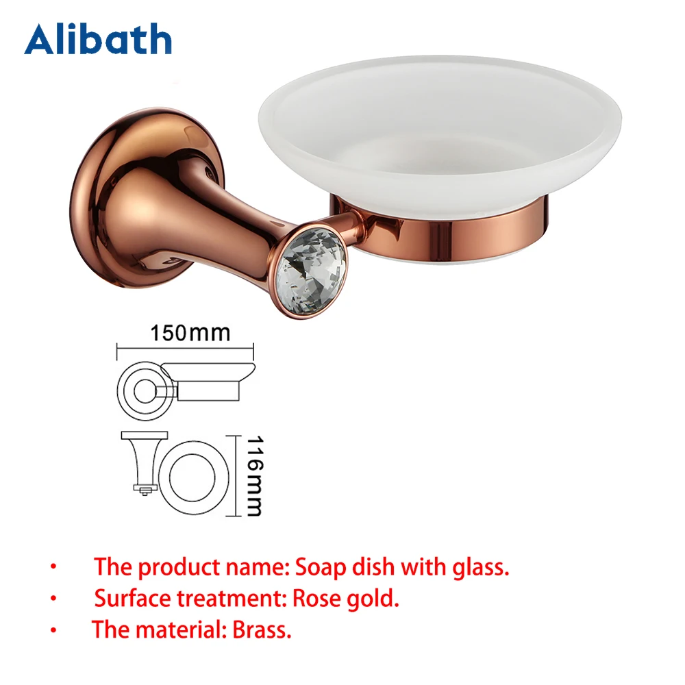 luxury rose gold bathroom accessories brass wall mounted toilet brush paper towel holder rack glass shelf bath hardware set free global shipping