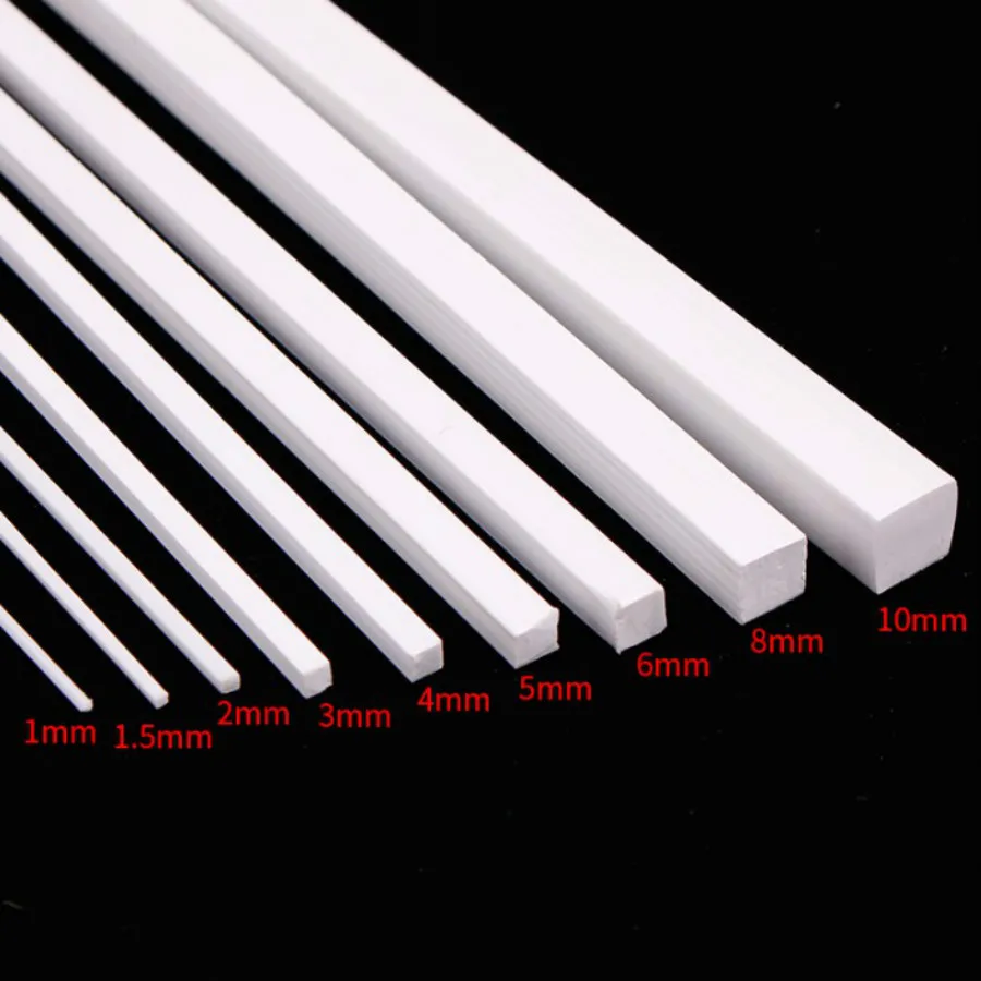 0.5mm-10mm ABS Square Rod DIY Manual Construction Sand Table Model Of ABS Model Transformation Of Solid Rods Diorama diorama diorama the art of creating confusing spirits