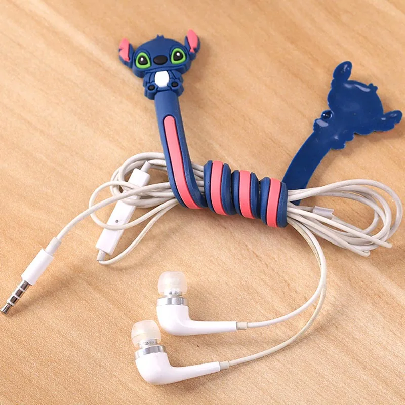 

1PCS Practical Creative Cartoon Animal Headphone Bobbin Clip Multi-function Coil Winder Holder Home Office Storage Organization