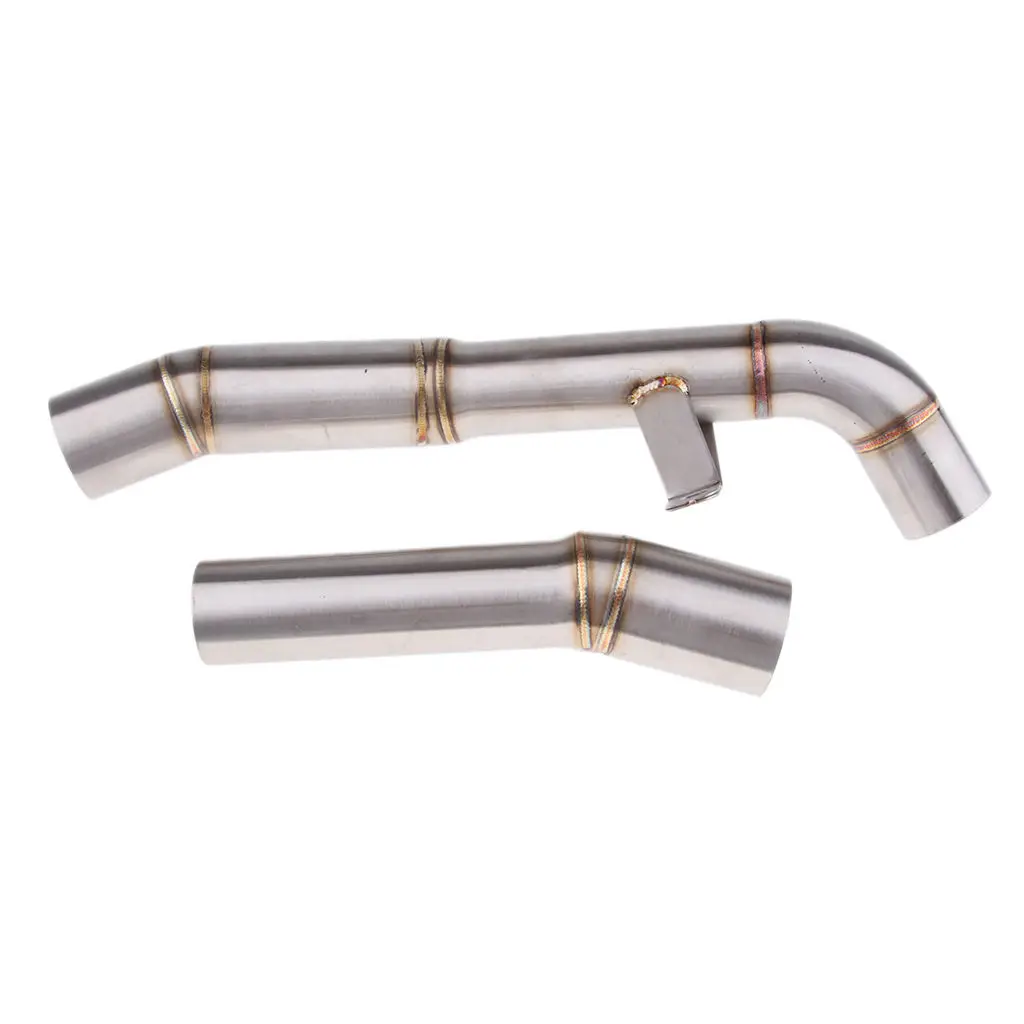 

Motorcycle Exhaust Muffler Middle Link Pipe Connect For Kawasaki Z1000 07-09