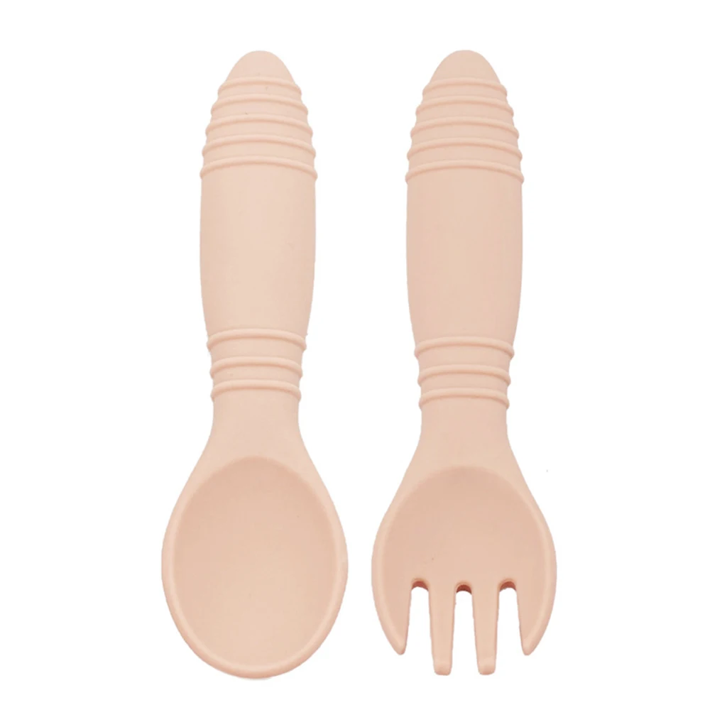 

Baby Training Feeding Food Bowl Spoon Fork Set BPA-Free Dishes Tableware Anti Slip Silicone Suction Divided Plate Tray