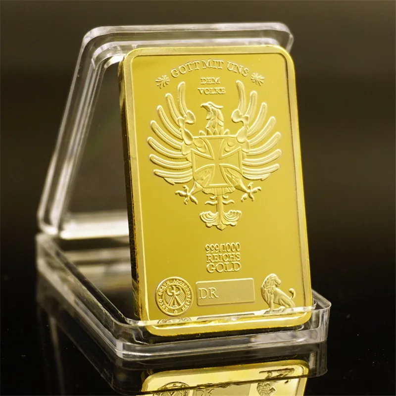 Немецкий 1942-1943 Сталинградский Танк рейхсмарка крест орела золотой слиток