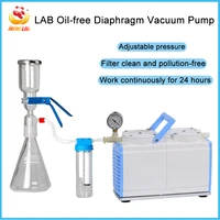 oil free diaphragm vacuum pump adjustable pressure positive and negative pressure lab filter pump chemical analysis equip 220v