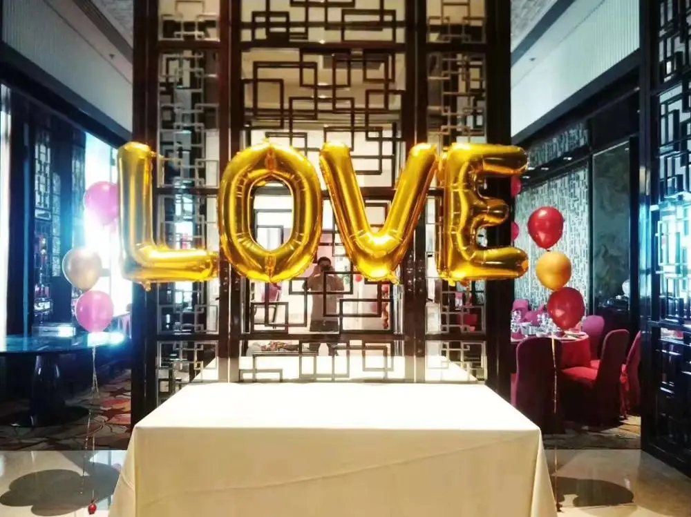 Фольгированные воздушные шары I LOVE YOU 1 комплект украшения для вечеринки в честь