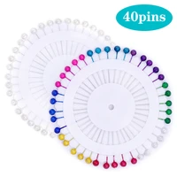 imzay colorful positioning needles head safety pin dressmaking straight sewing needles pins sewing craft accessories