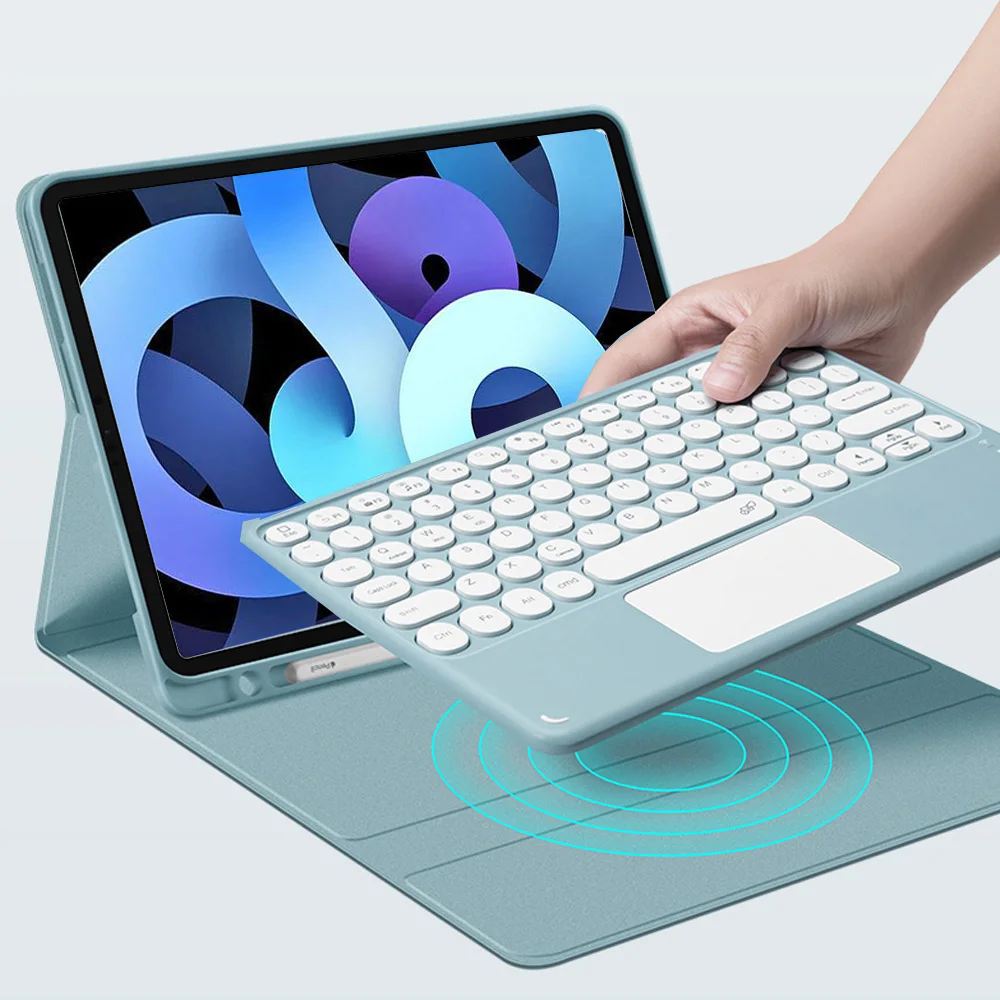 Чехол с клавиатурой для iPad Pro 11 2021 Air 4 поколения 2020 10 2 7 8 9 5 Корейская испанская