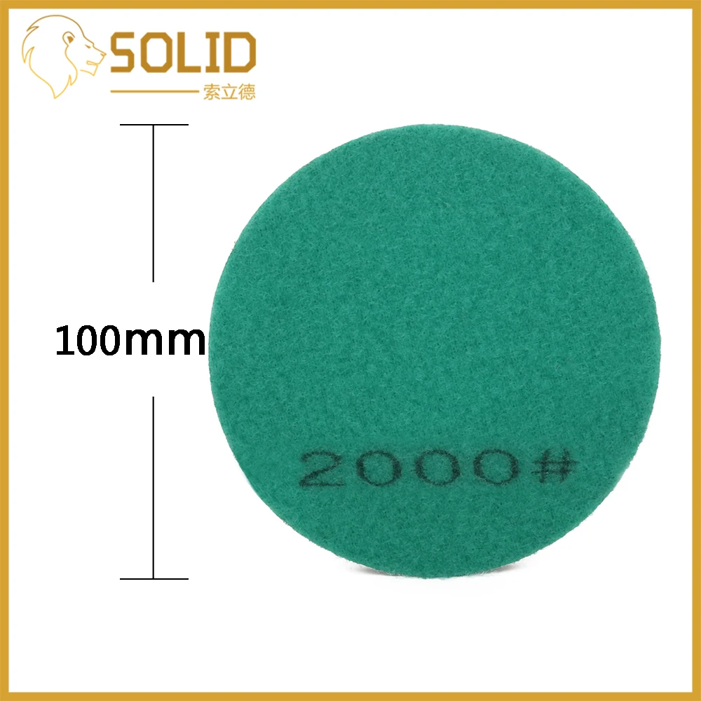

Diamond Polishing Pads 100mm Wet/Dry for Granite Stone Concrete Marble Polishing Use Grinding Discs Thickness 12mm