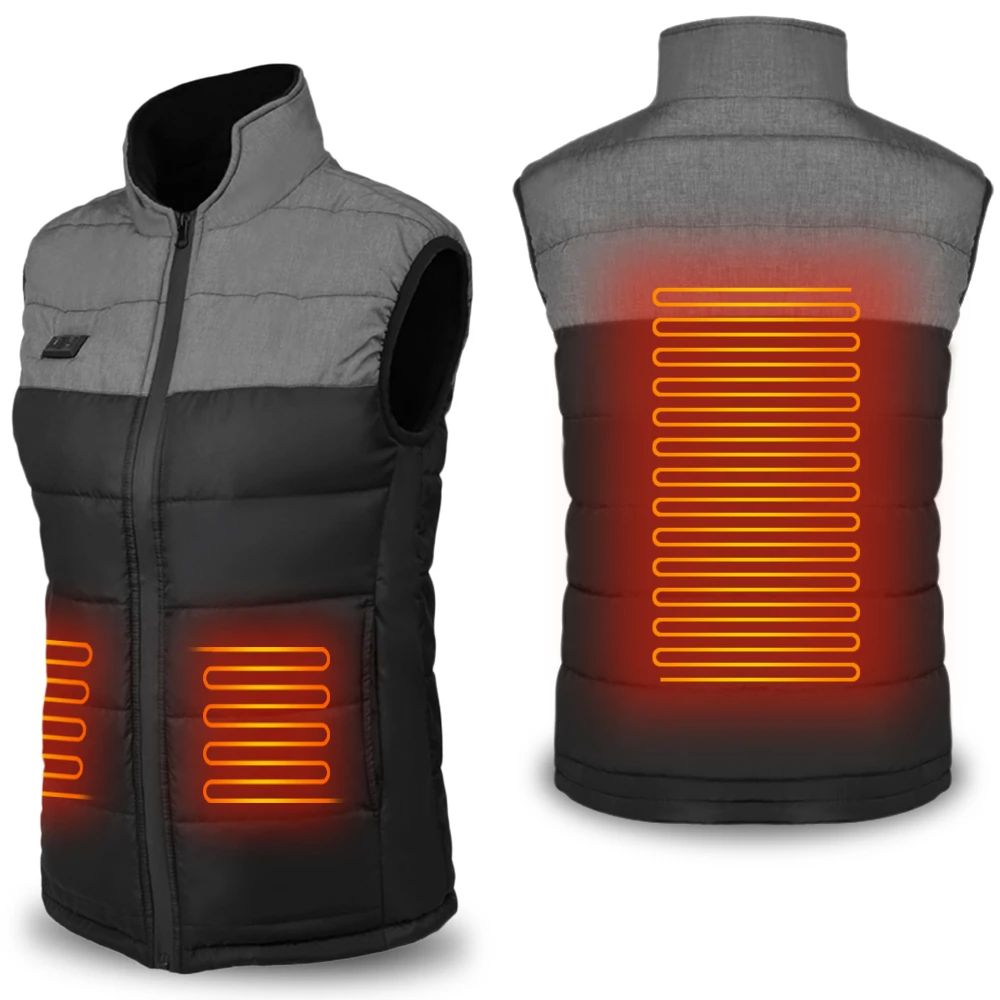 

USB Heated Vest Portable Heating Warm Vest Electric Warm Vest Waterpoof Warm Vest for Men Women Thermal Winter Warm Jacket