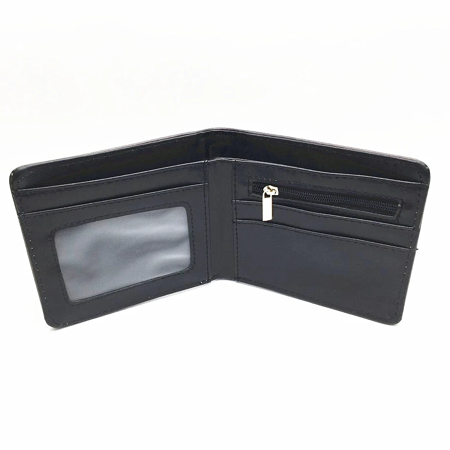 Мужской кошелек с рисунком из мультфильма сумки для денег id окно карман на молнии