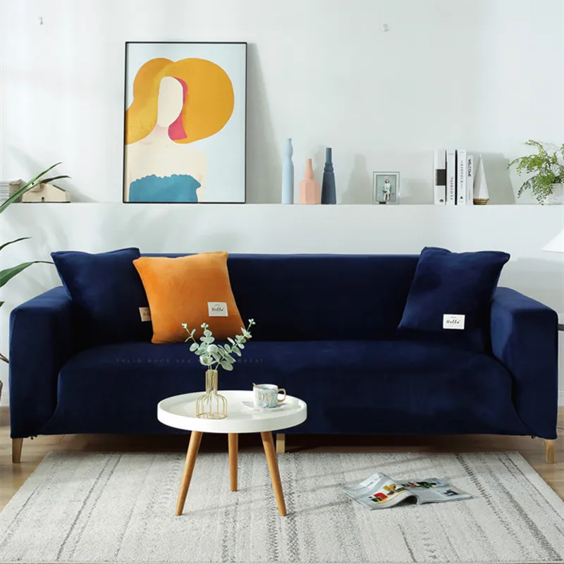 Новинка плотный бархатный эластичный чехол для дивана в гостиную L образный