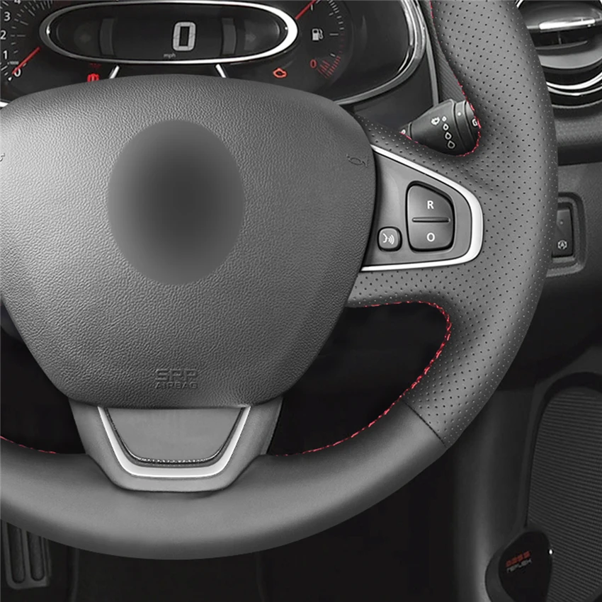 MEWANT черный чехол рулевого колеса автомобиля из искусственной кожи для Renault Clio 4 (IV)