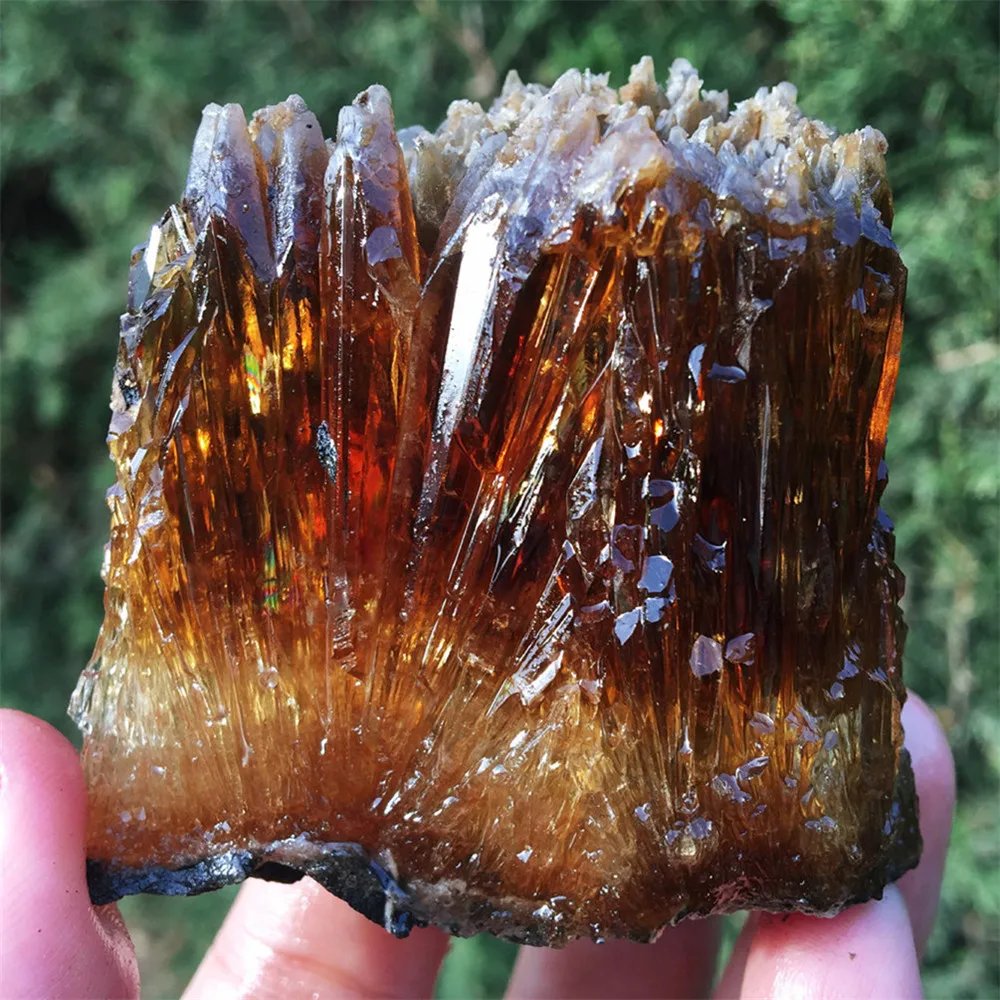 Натуральный Желтый Янтарный кальцит необработанный камень Хрустальный