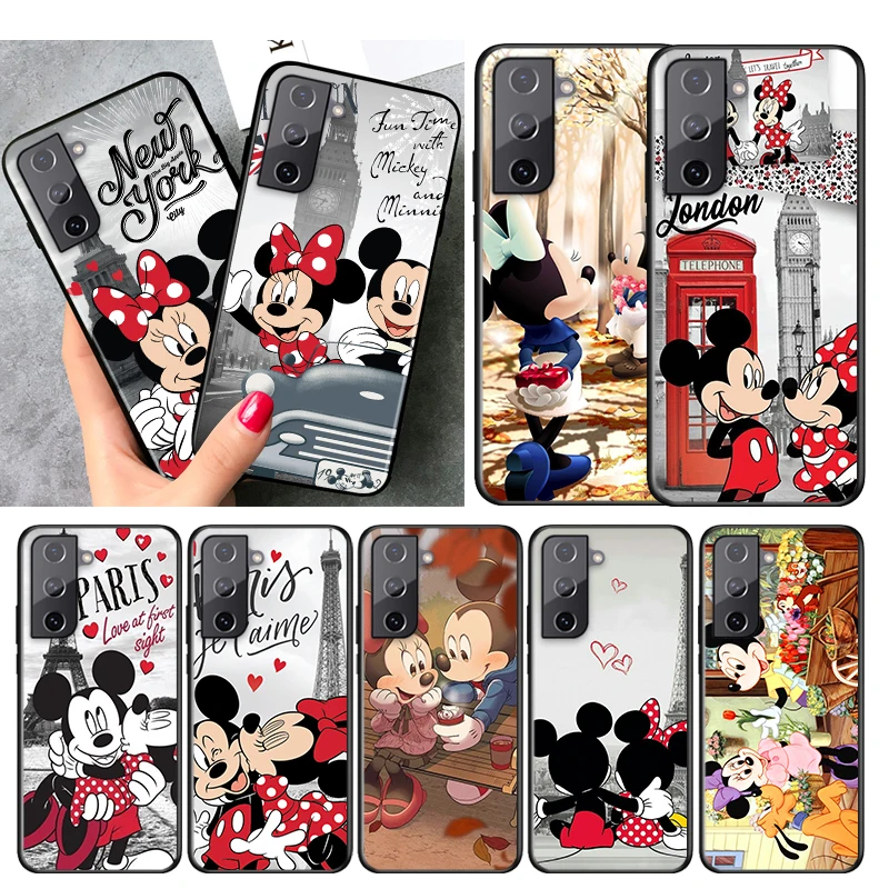 

Mickey Minne Have Fun For Samsung S22 S21 S20 FE Ultra Pro Lite S10 5G S10E S9 S8 S7 S6 Edge Plus Black Phone Case Capa