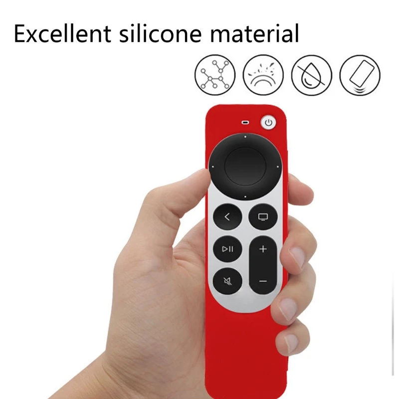 

Washable Remote Control Soft Silicone Case Remote Protective Cover for-Apple TV 4K 2021 6Th Control Soft Shell