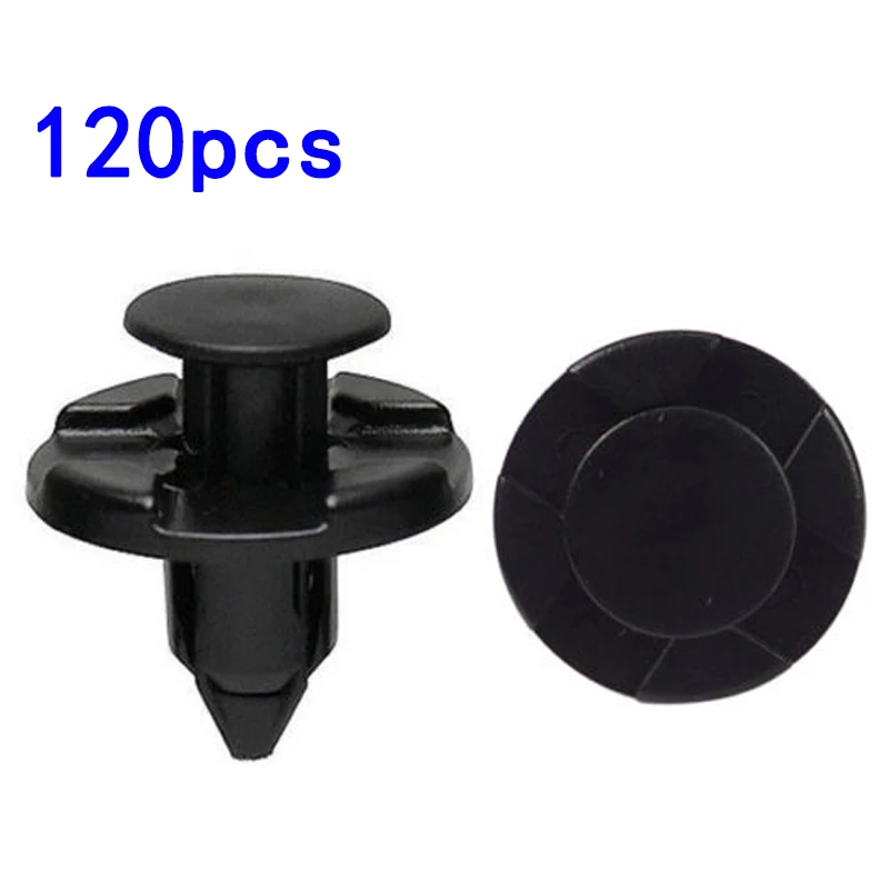 

Trim Fastener clips 120pcs Accessory Black For Nissan Push pins Bumper