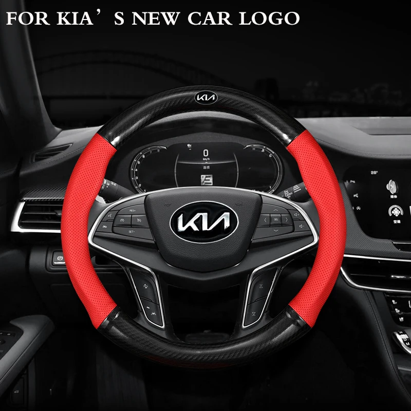 

Dedicated Car steering wheel cover For KIA Stinger Cerato Brand Rio Sportage EV6 GT GT-line KIA'S NEW K5 K8 k9 K3 GT Auto parts