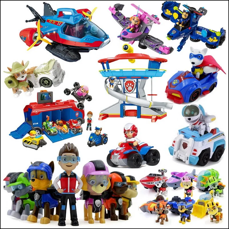 Pawed игрушечная собака в комплекте фотосамолет спасательный большой автобус