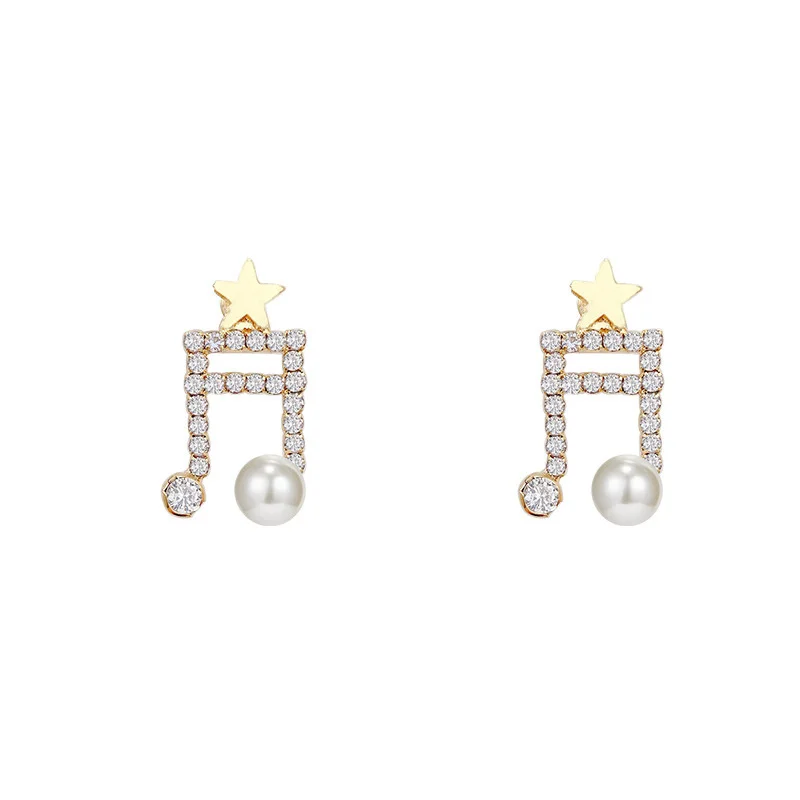 

Pearl Stud Asymmetric 2021 Bohemia Factory Earring for Women Girls European Wedding