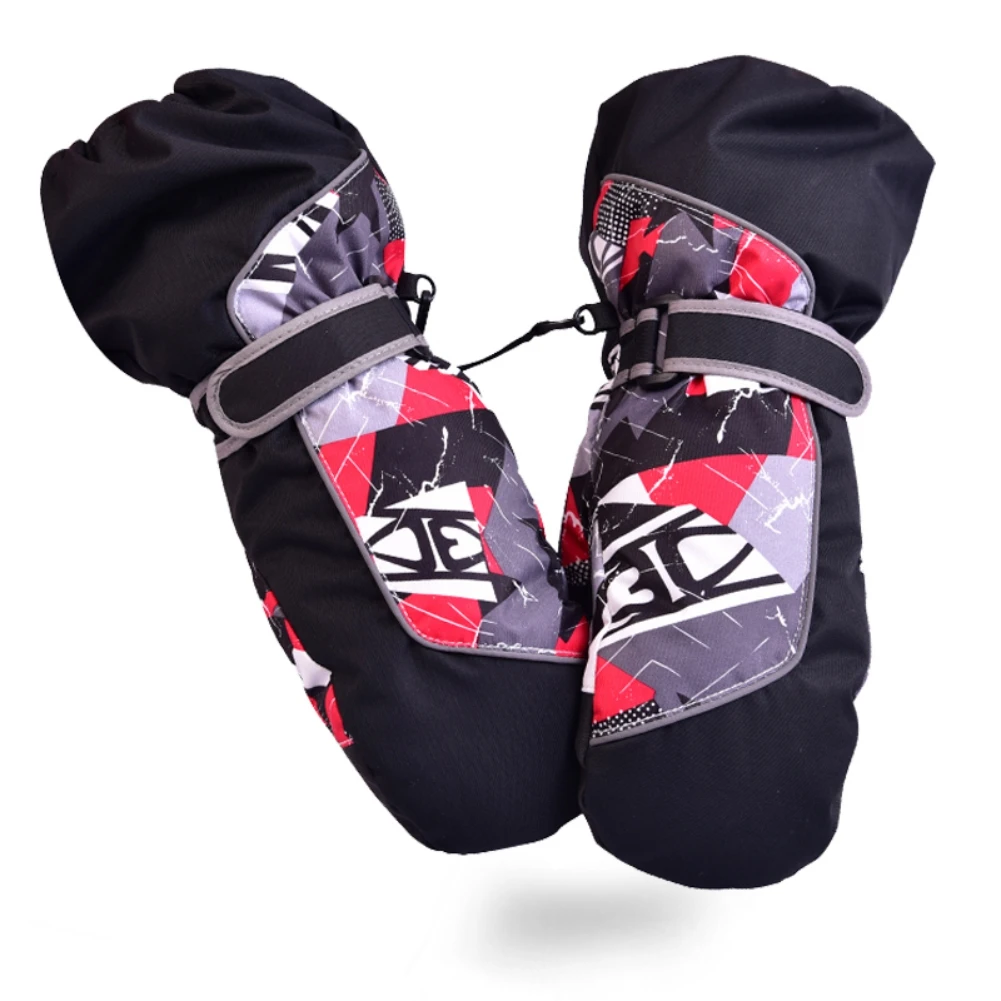 

Children Warm Windproof Ski Gloves Kids Boys Girls Anti-slip Winter Snow Snowboard Outdoor Riding Long-sleeve Mitten Gloves